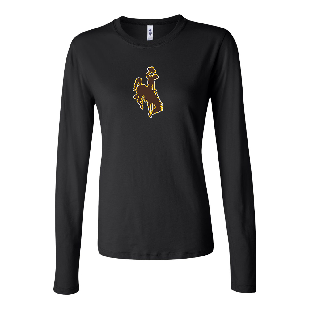 BELLA CANVAS Women’s Wyoming Cowboys Jersey Long Sleeve Tee