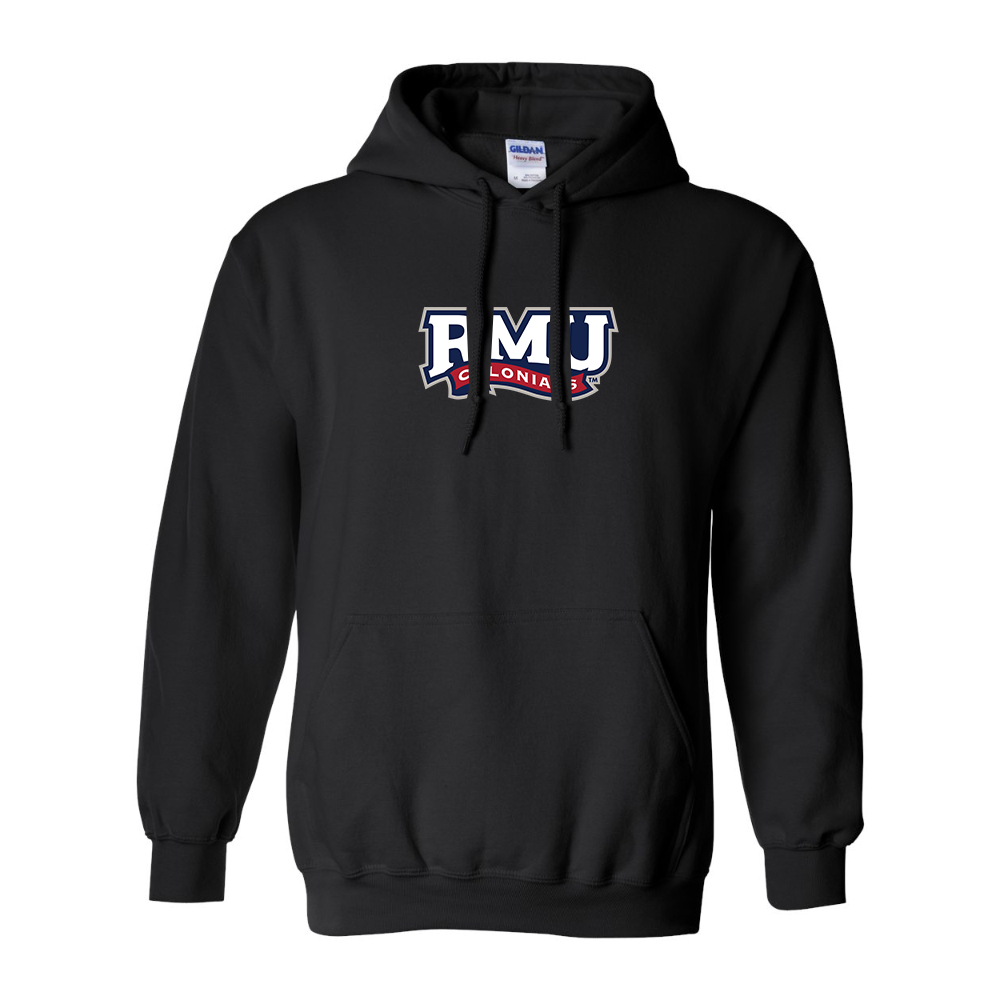 Men's Robert Morris Colonials Logo Gildan  Heavy Blend Hooded Sweatshirt