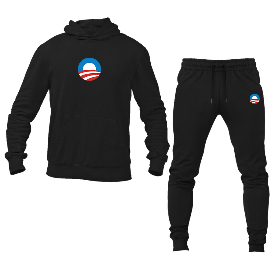 Men's Obama Logo Hoodie Joggers Set