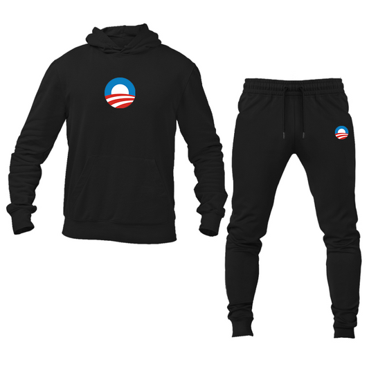 Men's Obama Logo Hoodie Joggers Set