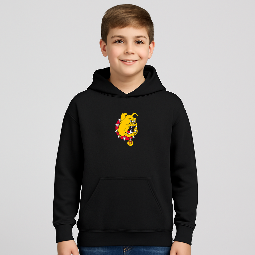 Youth Ferris State Bulldogs Logo Pullover Hoodie
