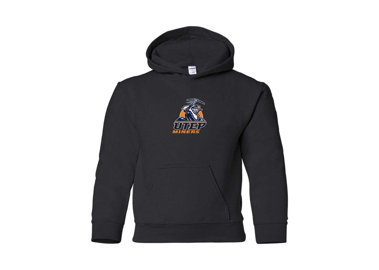 Youth UTEP Miners Gildan Heavy Blend  Hooded Sweatshirt