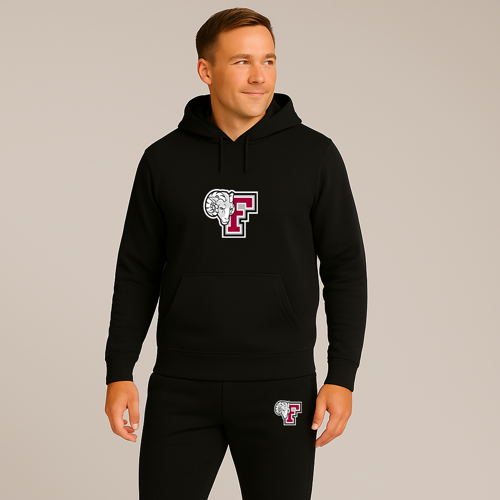 Men's Fordham Rams Logo Hoodie Joggers Set