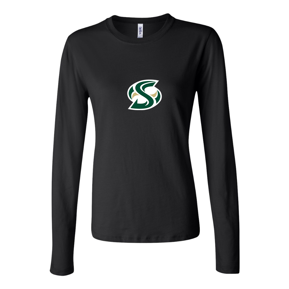 BELLA CANVAS Women’s Sacramento State Hornets Logo  Jersey Long Sleeve Tee