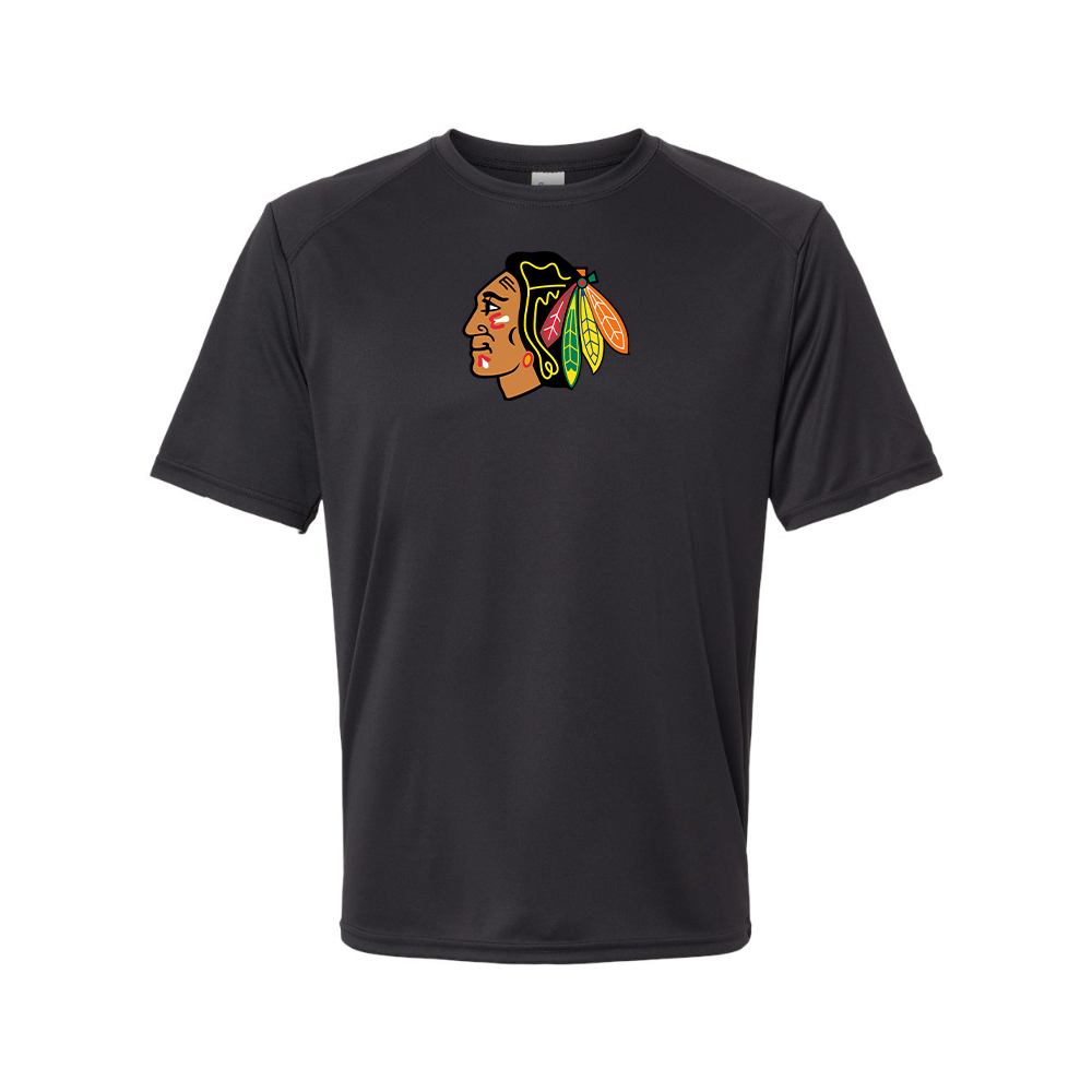 Men's Blackhawks Logo Polyester T-Shirt