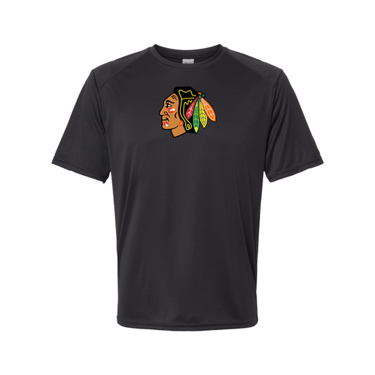Men's Blackhawks Logo Polyester T-Shirt