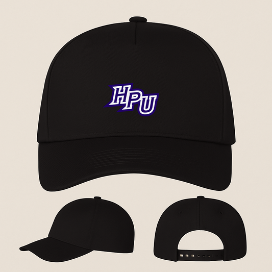 High Point Panthers Logo Five Panel Twill Snapback Cap