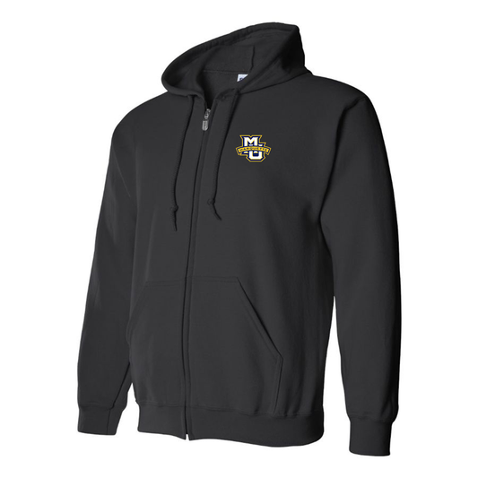 Men's Marquette Golden Eagles Logo Zipper Hoodie
