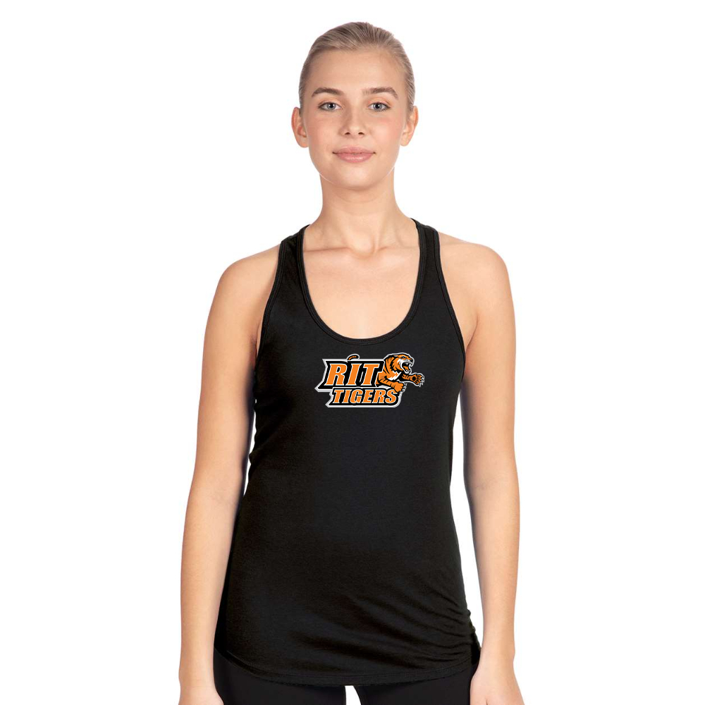 Women's RIT Tigers Logo Next Level Ideal Racerback Tank