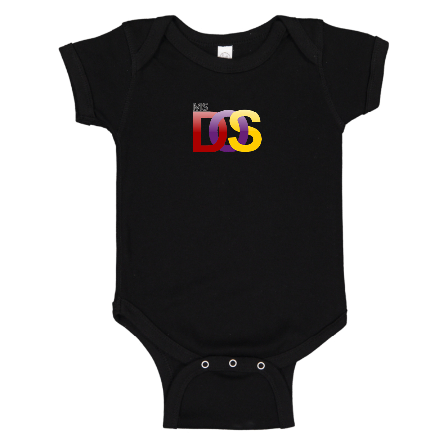 MS DOS Logo Baby Romper Onesie