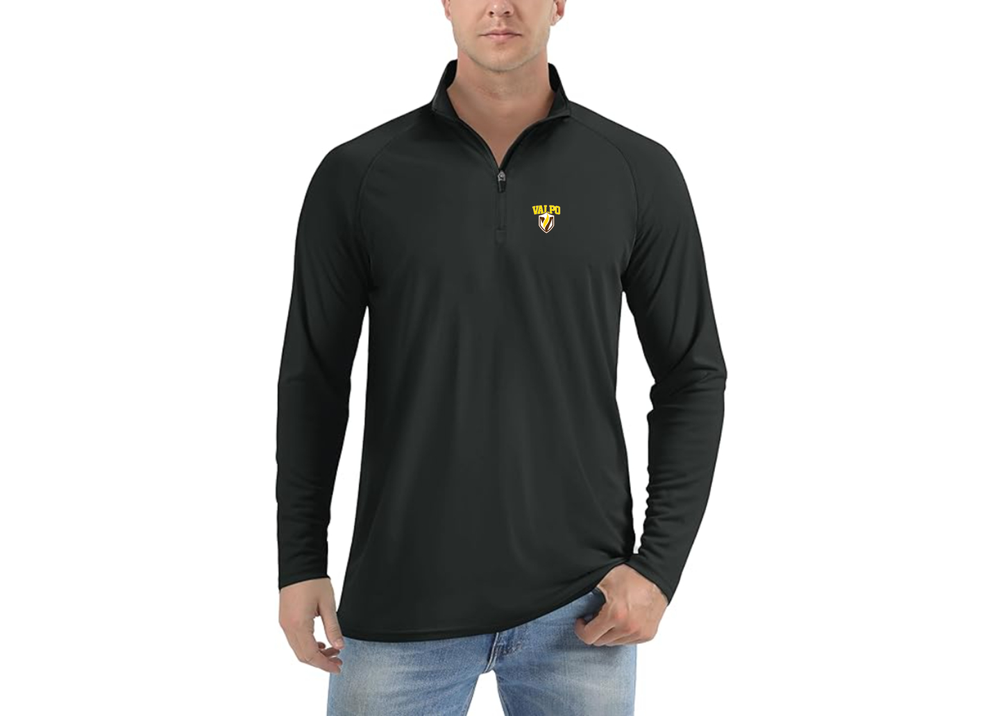 Men's Valparaiso Crusaders Lightweight Quarter-Zip Athletic Shirt Long Sleeve Performance Wear