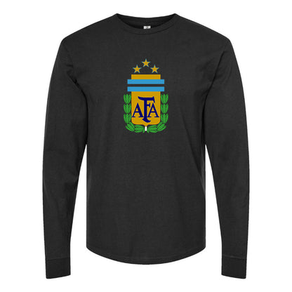 Men's Argentina National Soccer Team Long Sleeve T-Shirt