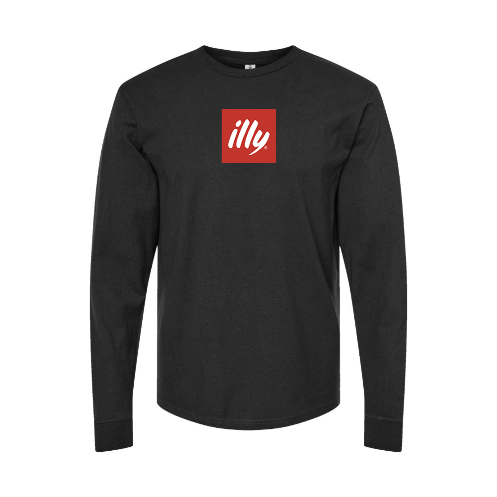 Youth Illy Logo Cotton Long Sleeve T-Shirt