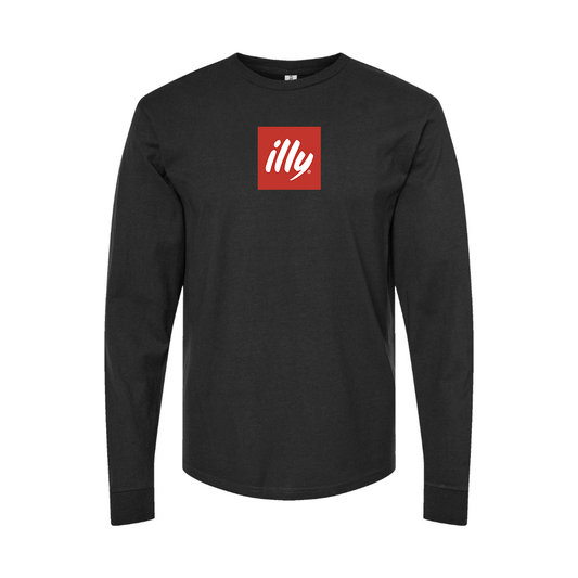 Youth Illy Logo Cotton Long Sleeve T-Shirt