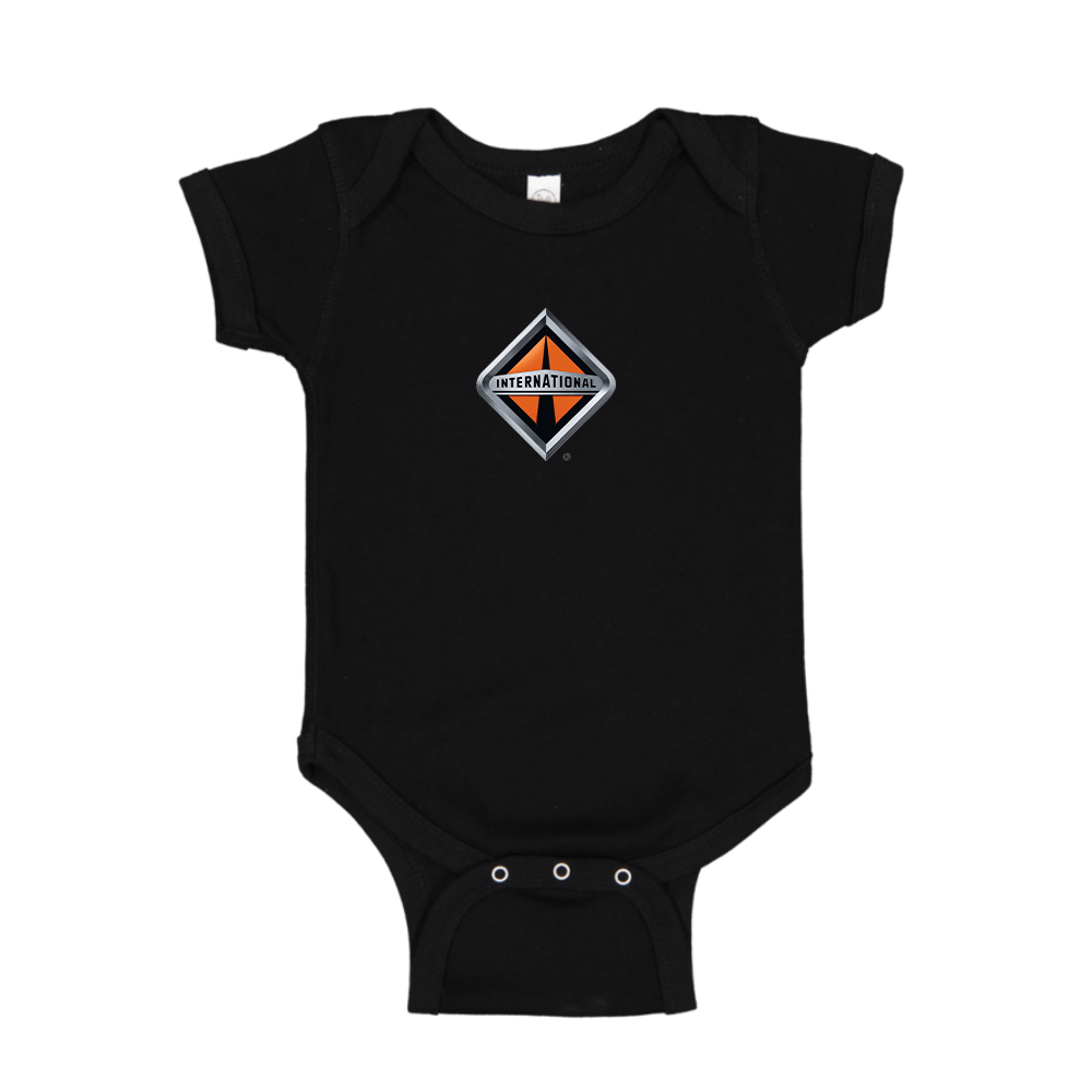 International Trucks Logo Baby Romper Onesie