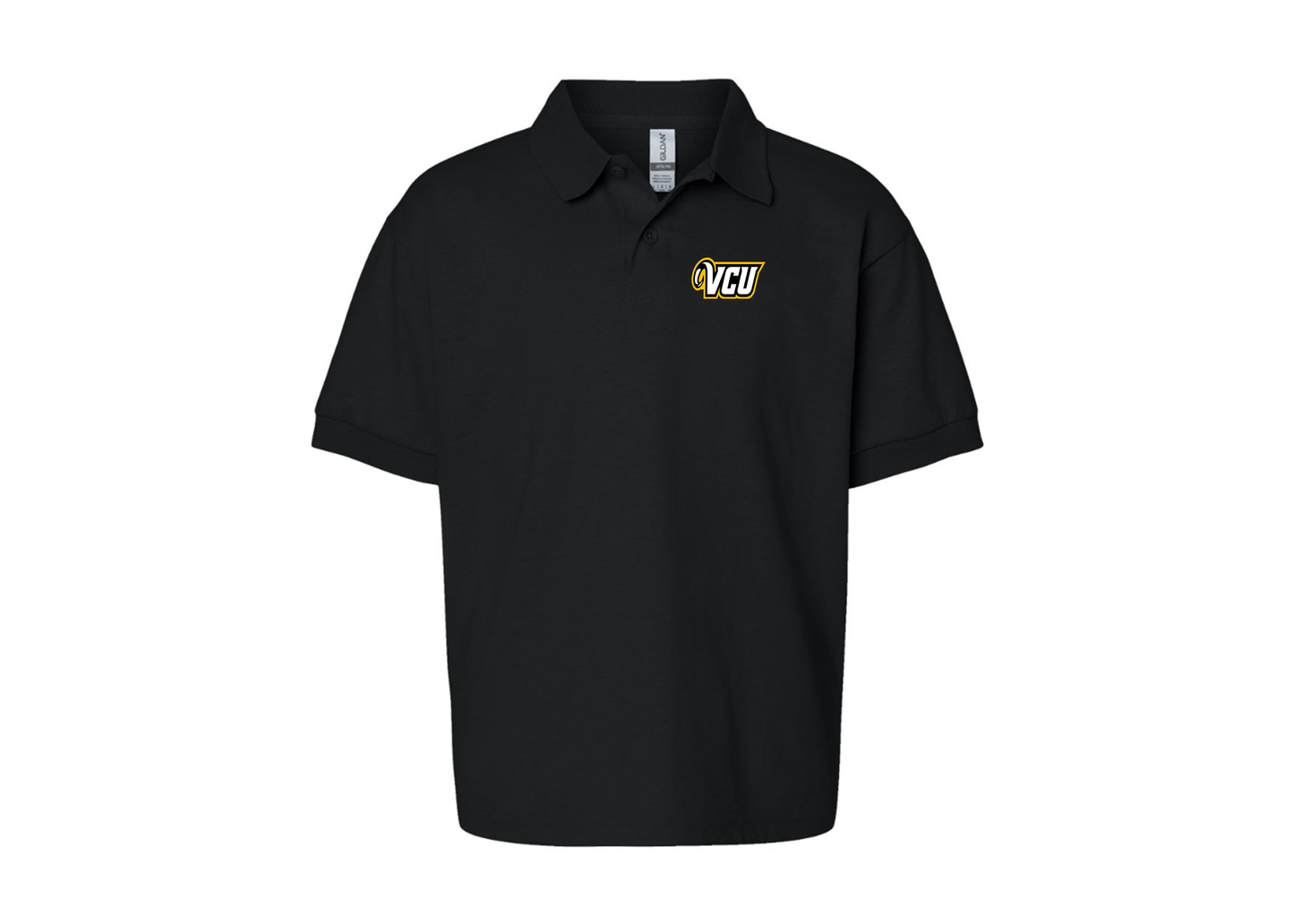 Youth Virginia Commonwealth Rams Gildan Dry Blend Jersey Polo