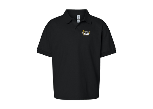 Youth Virginia Commonwealth Rams Gildan Dry Blend Jersey Polo