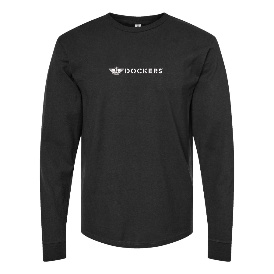 Youth Dockers Logo Cotton Long Sleeve T-Shirt