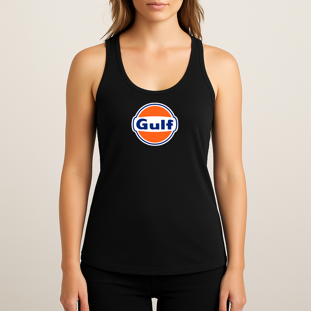 Women's Gulf Oil Logo Next Level Ideal Racerback Tank