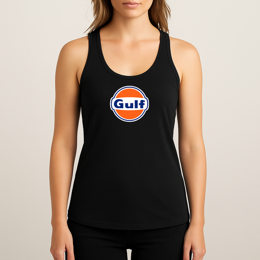 Women's Gulf Oil Logo Next Level Ideal Racerback Tank