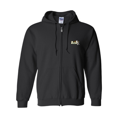 Men's Siena Saints Logo Gildan  Heavy Blend Full Zip Hooded Sweatshirt