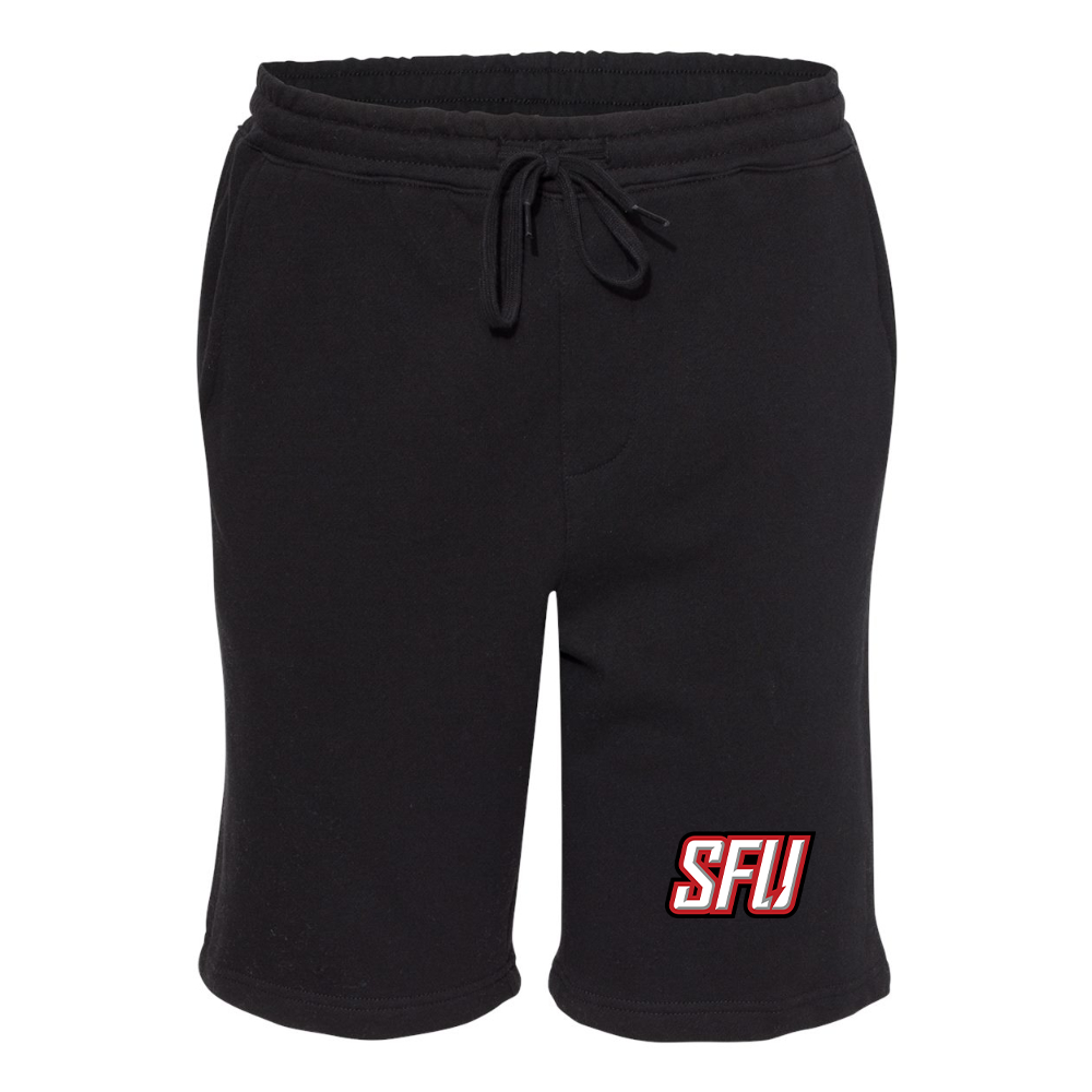 Men's Saint Francis Red Flash Logo Independent Trading Co Midweight Fleece Shorts