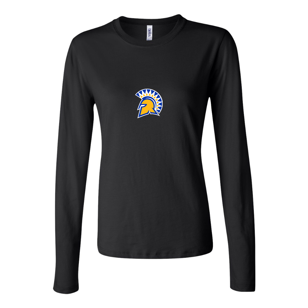 BELLA CANVAS Women’s San Jose State Spartans Logo Jersey Long Sleeve Tee