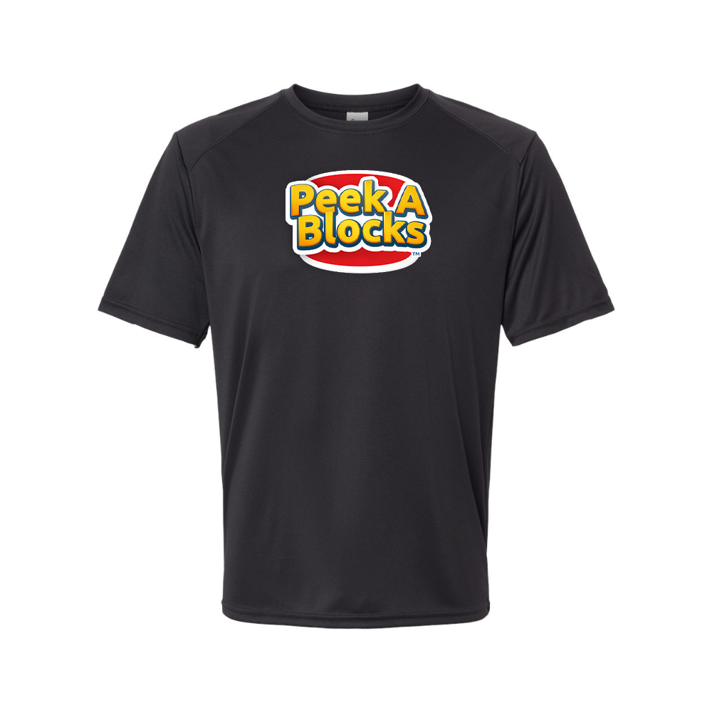 Men's Peek A Blocks Logo Polyester T-Shirt