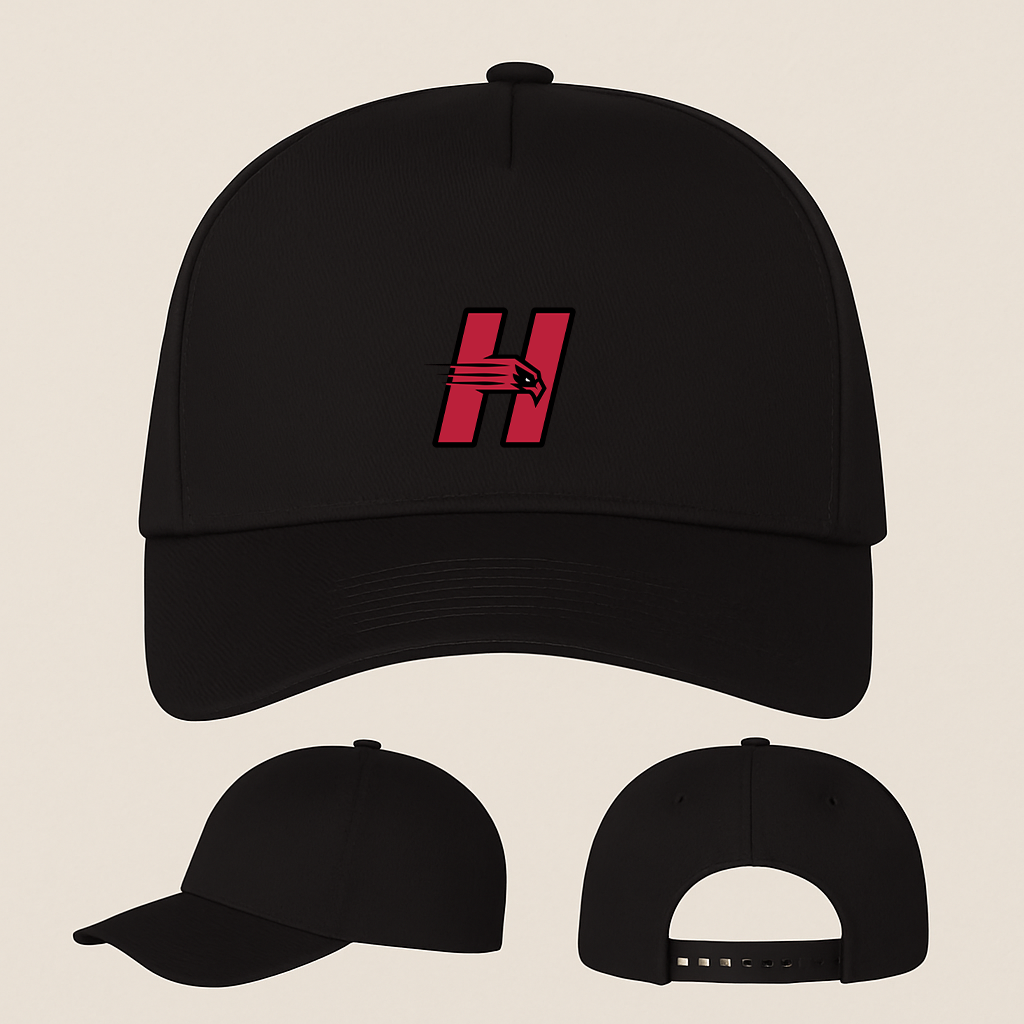 Hartford Hawks Logo Five Panel Twill Snapback Cap