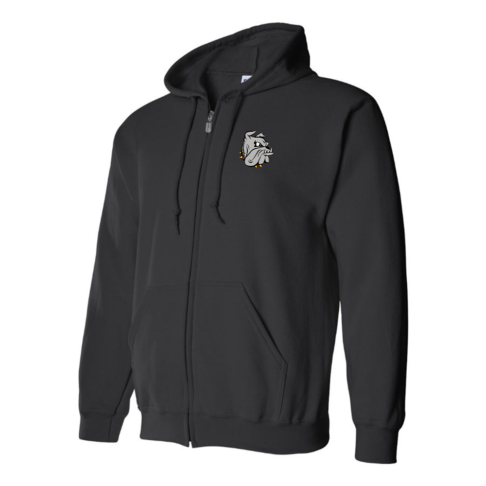 Men's Minnesota Duluth Bulldogs Logo Zipper Hoodie