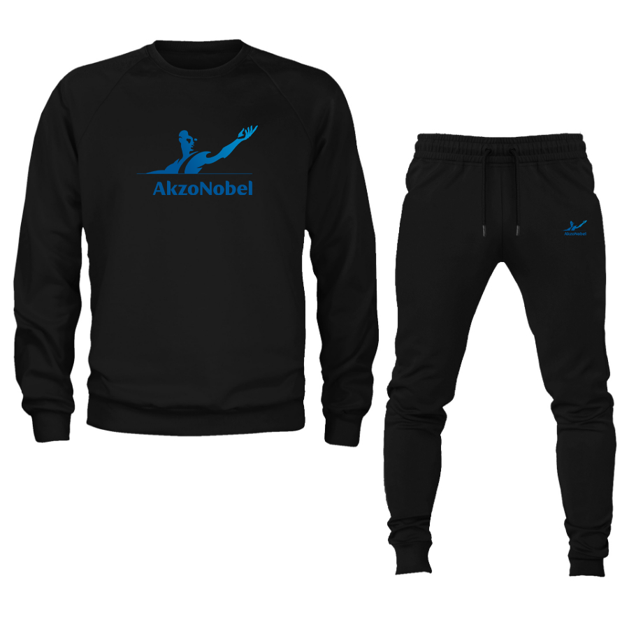 Men's AkzoNobel Logo Crewneck Sweatshirt Joggers Suit