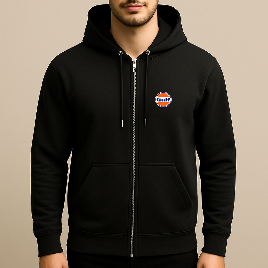 Men's Gulf Oil Logo Zipper Hoodie