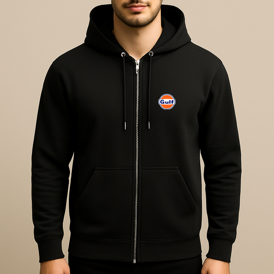 Men's Gulf Oil Logo Zipper Hoodie