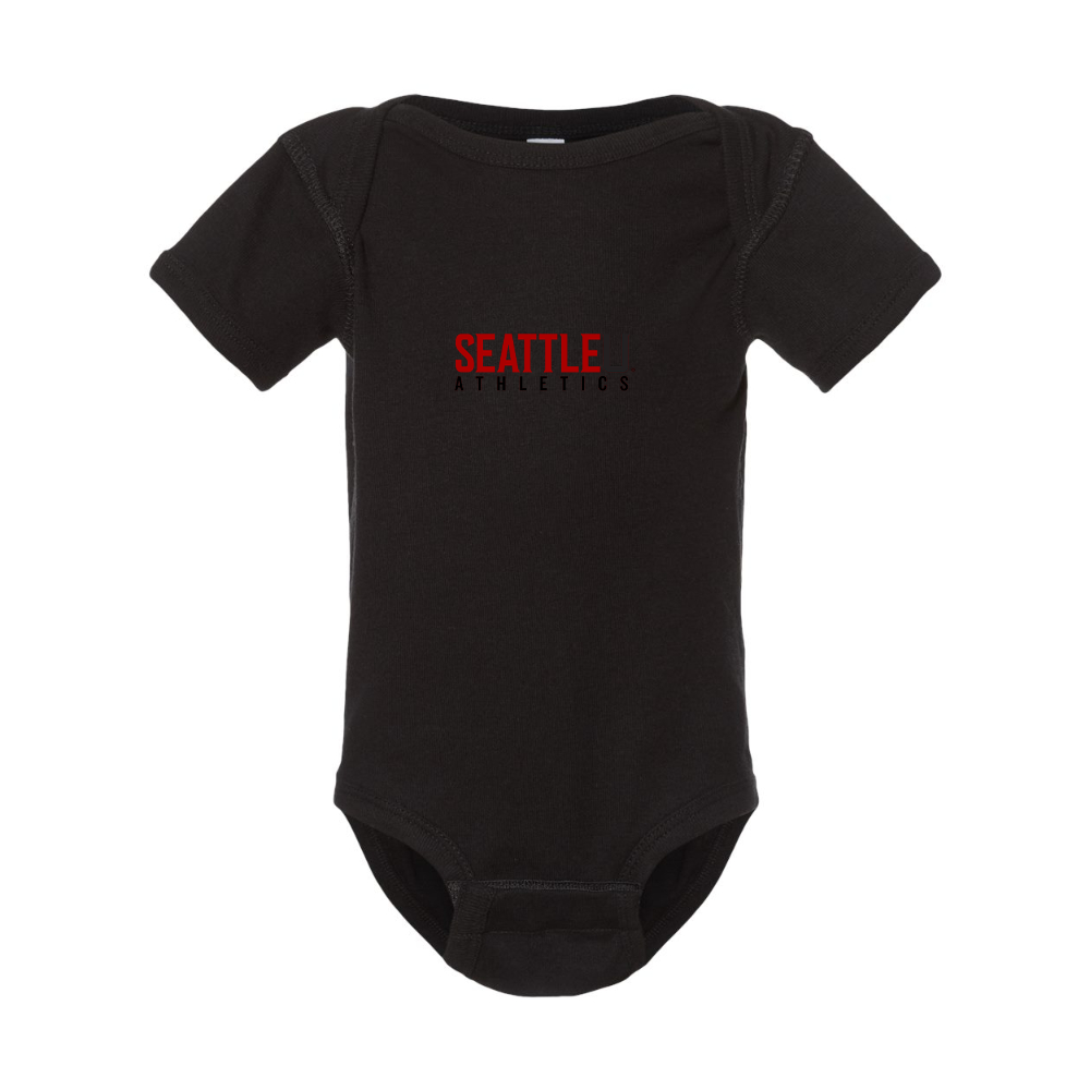 Seattle Redhawks Logo  Rabbit Skins Infant Baby Rib Bodysuit
