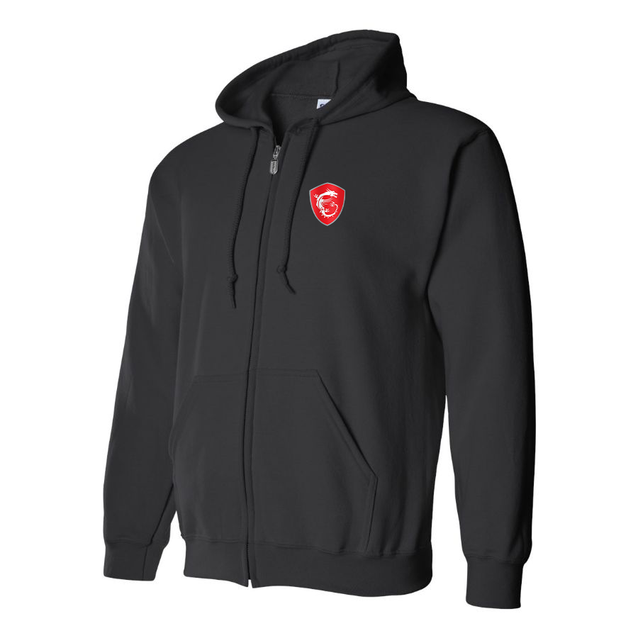 Men's MSI Symbol Logo Zipper Hoodie