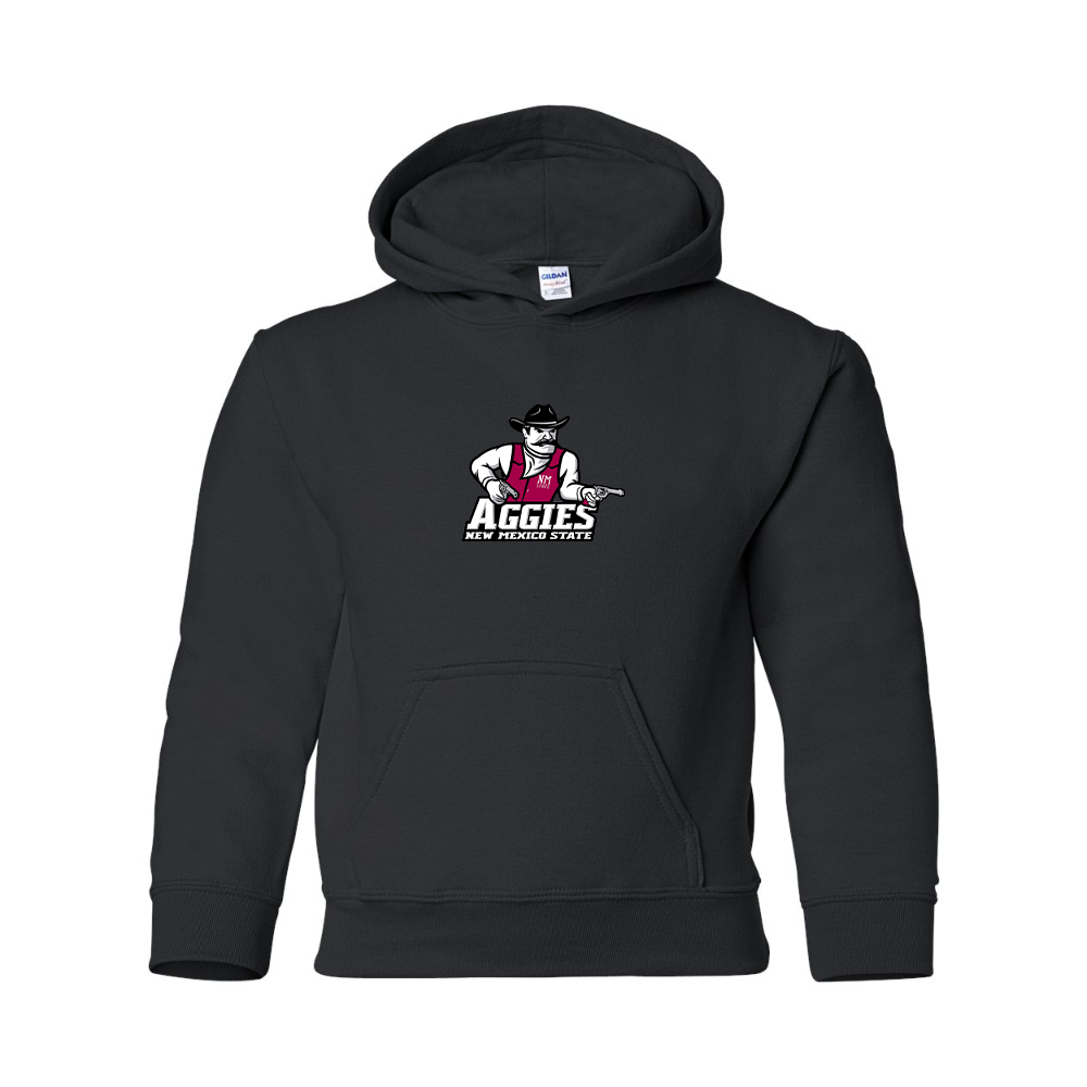 Youth Aggies New Mexico State Logo Gildan Heavy Blend  Hooded Sweatshirt