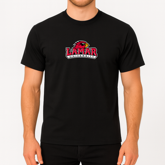 Men's Lamar Cardinals Logo Cotton T-Shirt