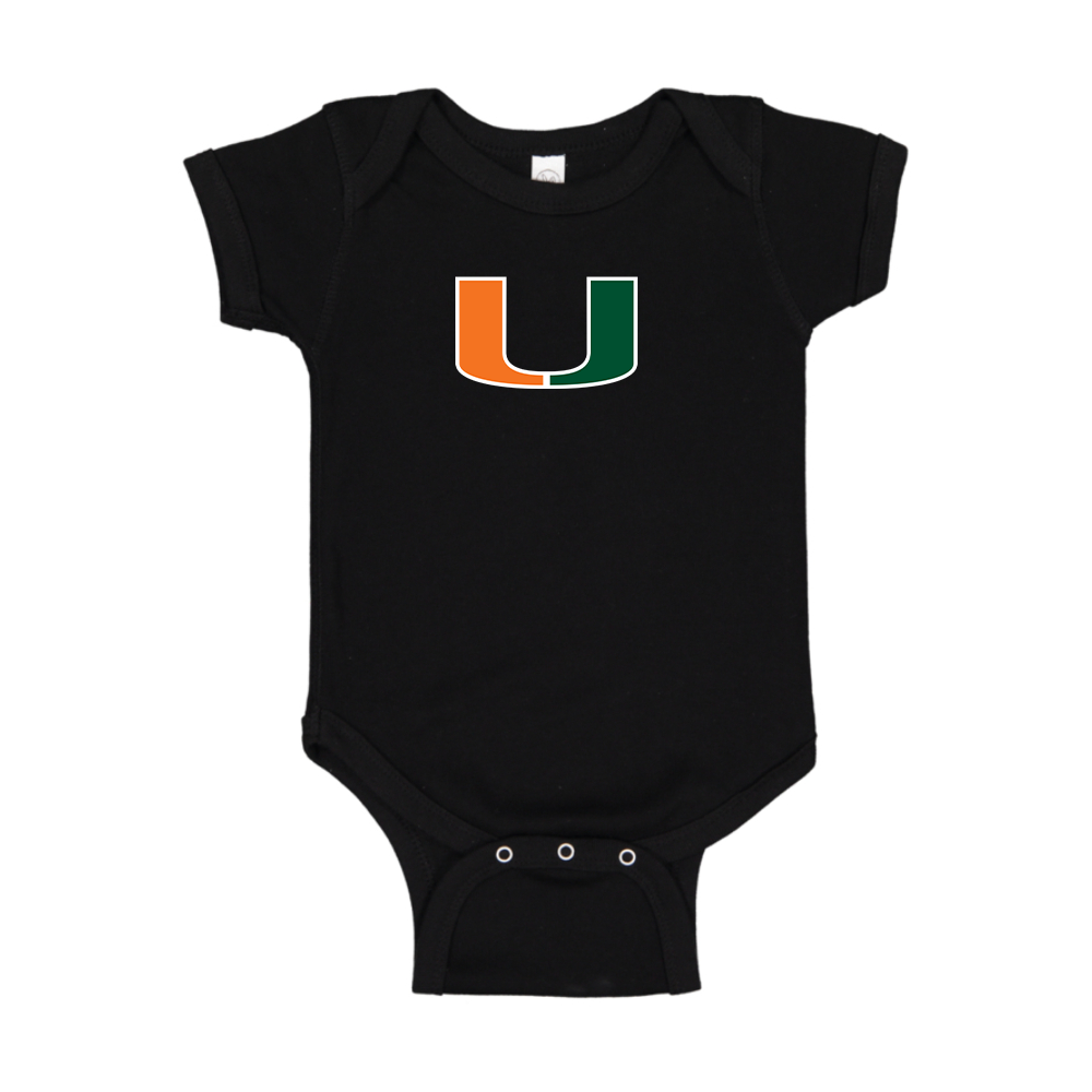 Miami Hurricanes Logo Baby Romper Onesie