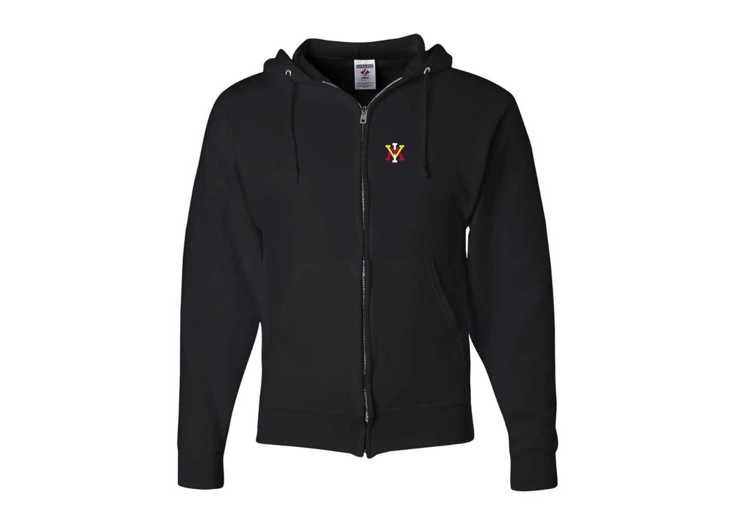 Men's VMI Keydets JERZEES NuBlend Full-Zip Hooded Sweatshirt