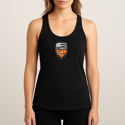 Women's FC Lorient Soccer Logo Next Level Ideal Racerback Tank