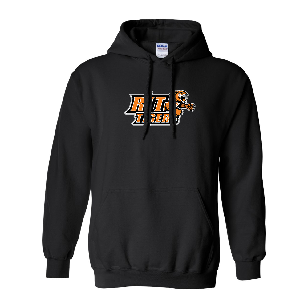 Men's RIT Tigers Logo Gildan  Heavy Blend Hooded Sweatshirt