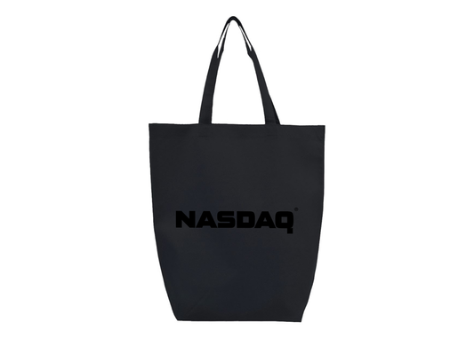 Nasdaq Logo Q-Tees Non-Woven Gusset Bottom Tote