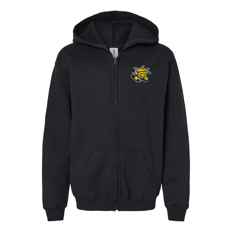 Gildan Heavy Blend Youth Wichita State Shockers Full Zip Hooded Sweatshirt
