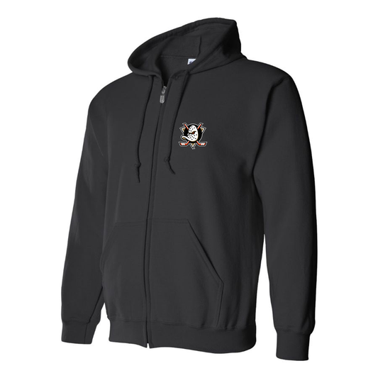 Men's Anaheim Ducks Logo Zipper Hoodie