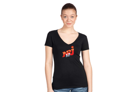 Women's  NRJ 12 Logo Next Level V-Neck T-Shirt