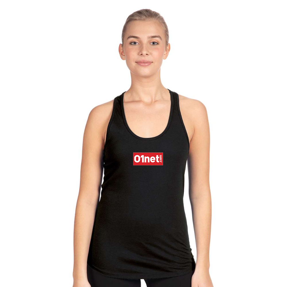 Women's 01net Logo Next Level Ideal Racerback Tank
