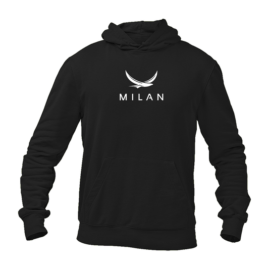 Men's Milan Red Logo Pullover Hoodie