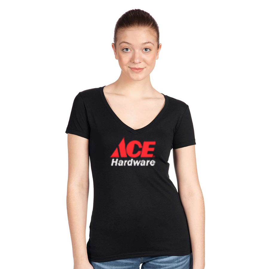 Women's ACE Hardware Logo  Next Level V-Neck T-Shirt