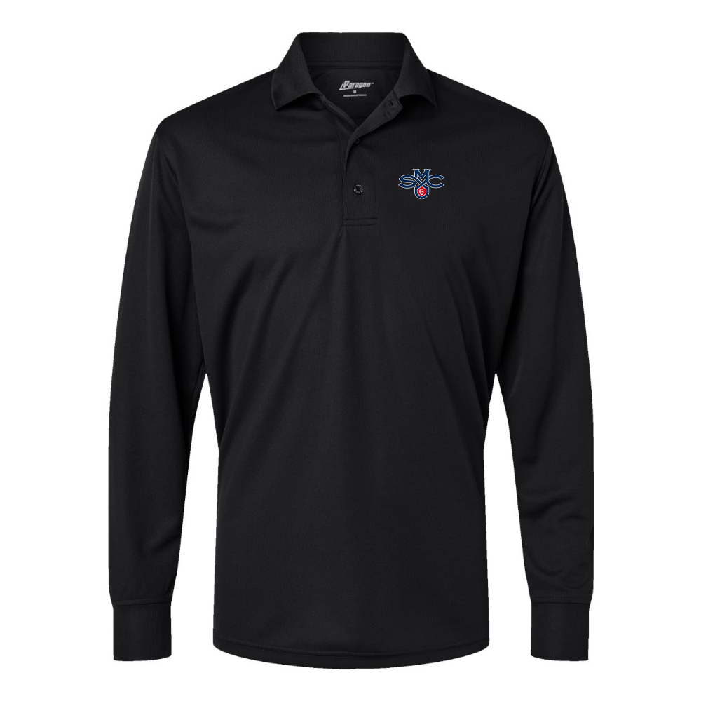 Men's Saint Marys Gaels Logo Paragon Prescott Long Sleeve Polo