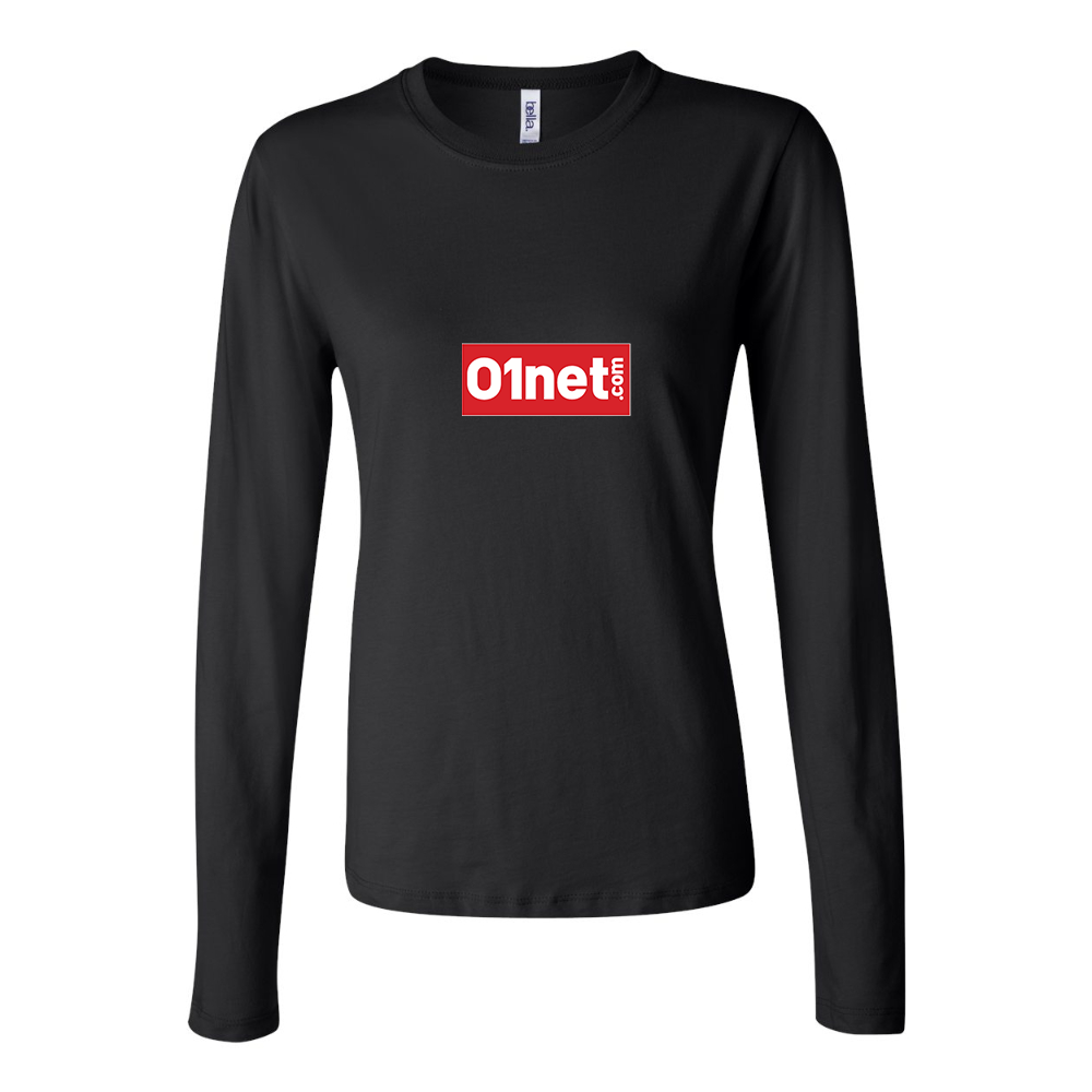 BELLA CANVAS Women’s 01net Logo Jersey Long Sleeve Tee
